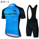 【20%OFFクーポン~】サイクルジャージ メンズ 半袖 夏 上下セット 自転車ウェア サイクルウェア 自転車ウェア 通気 吸汗 速乾 高弾性 3Dパッド サイクルパンツ パッド付き 滑り止め サイクリングウェア ロードバイク スポーツウェア 春秋 ロードバイクジャージ 安全反射素材