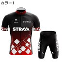 【20%OFFクーポン〜】サイクルジャージ メンズ 半袖 上下セット 自転車ウェア 夏 サイクルウェア 自転車ウェア 通気 吸汗 速乾 高弾性 3Dパッド サイ...