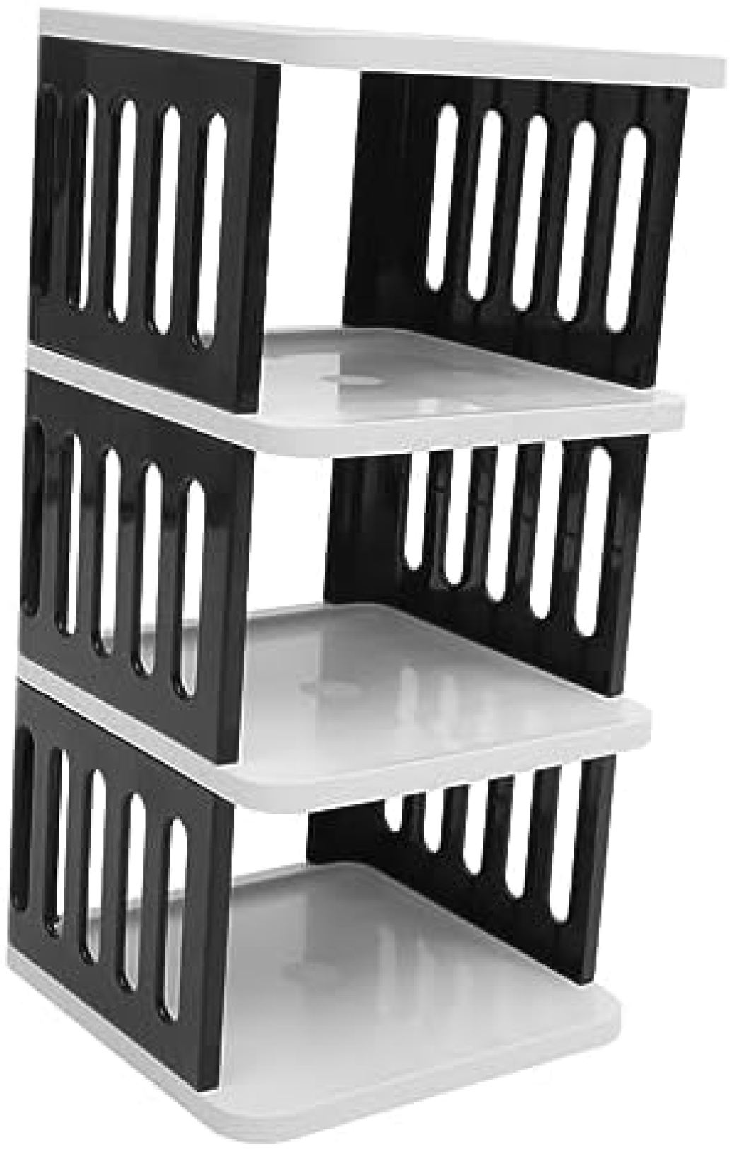 【20%OFFクーポン〜】プラスチック製の靴ラック 靴収納棚 狭い靴箱 シューズスタンド コーナーディスプ..
