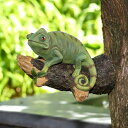【20%OFFクーポン】ガーデンオーナメント 樹脂 動物 カメレオン リアル置物 雑貨 フィギュア オブジェ グッズ 北欧 おもしろい かわいい おしゃれ 室内 卓上 階段 出窓 アウトドア 装飾 誕生日 クリスマス 彼女