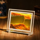 【20%OFFクーポン】サンドピクチャー 動く砂のアート 動くインテリアアート 3D 流砂画 砂絵 置物 スクエア型 癒し スタイリッシュ 室内飾り オブジェ インテリア 玄関飾り 記念日 誕生日 クリエイティブ贈り物 書斎