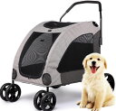 【20%OFFクーポン〜】ペットカート ベビーカー バギー 犬 猫 多頭 ペット用ベビーカー 犬用ベビーカー 大型ペット用ベビーカー 犬/猫用ケージ トラベルラ...