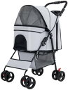 【20%OFFクーポン〜】ペットバギー ペットカート ベビーカー バギー 犬 猫 多頭 ペット用ベビーカー 犬用ベビーカー 折りたたみ式ペット用ベビーカー 簡単設置 折りたたみ便利なディナートレイ 犬用カート 犬カート(4)