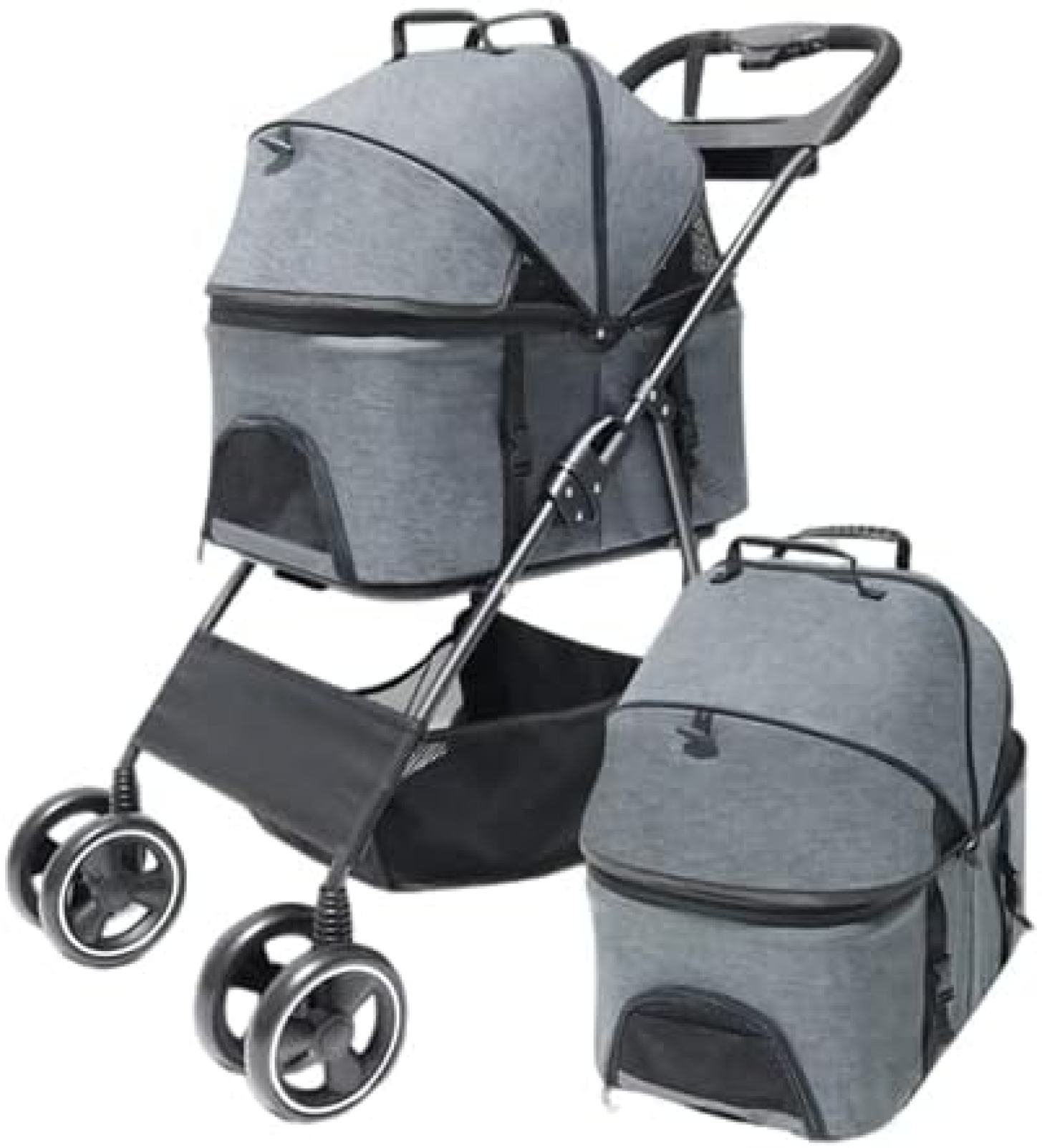 【20%OFFクーポン〜】ペットカート 犬用 キャリーカート 犬用ベビーカー 分離可能ペットバギー 折りた..