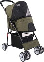 【20%OFFクーポン〜】ペットカート ベビーカー バギー 犬 猫 多頭 77*43*92cm バギー 安全リード付き 多頭用 多機能 軽量 折りたたみ 小型犬...