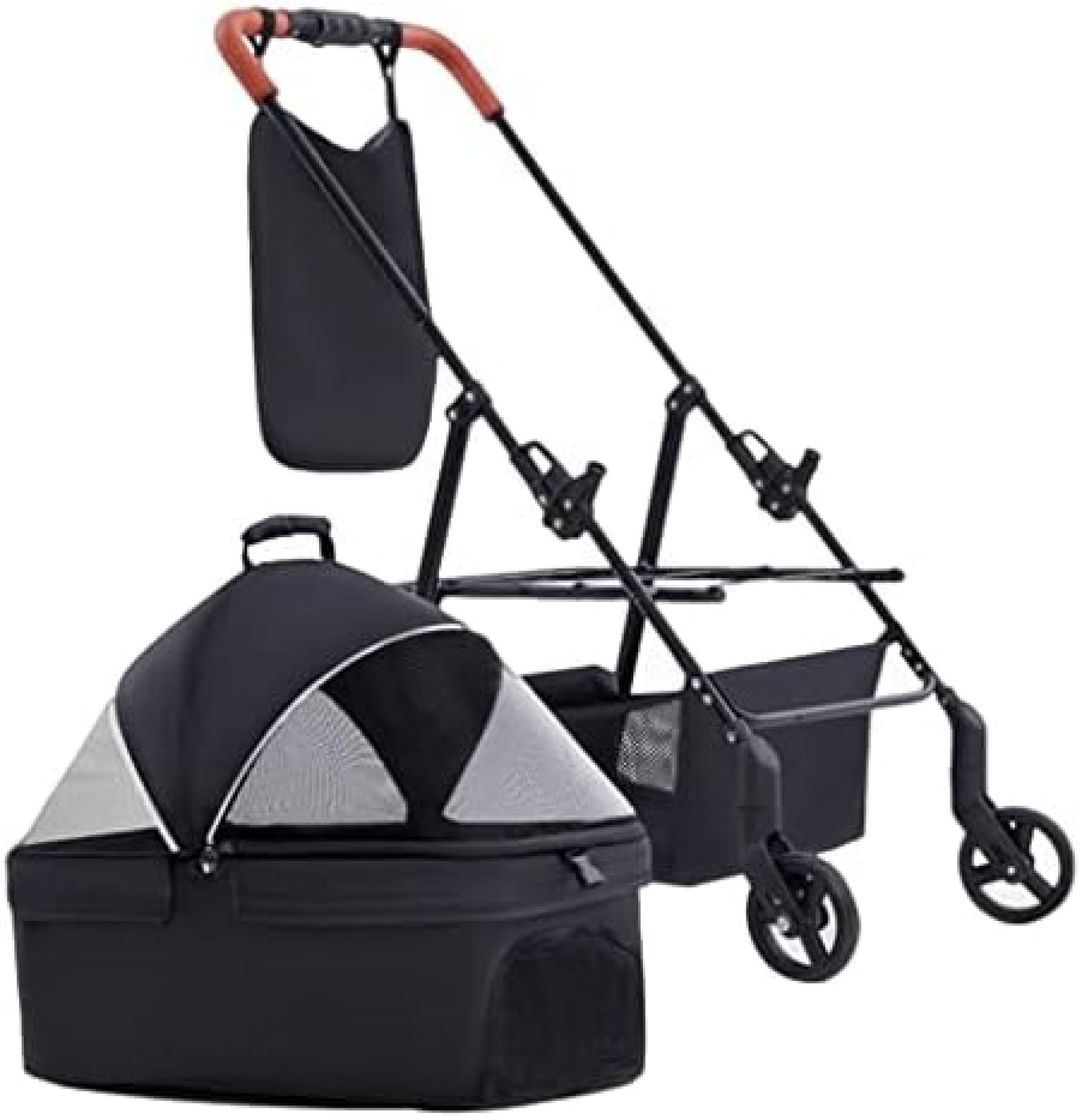 【20%OFFクーポン〜】ペットカート ベビーカー バギー 犬 猫 多頭 小型犬用のペットベビーカークリアランス ペット猫犬犬の犬の犬用トロリートラベルキャリッジ 取り外し可能なペットカート犬の乳母車の小型犬と猫用のベビーカーのサムネイル