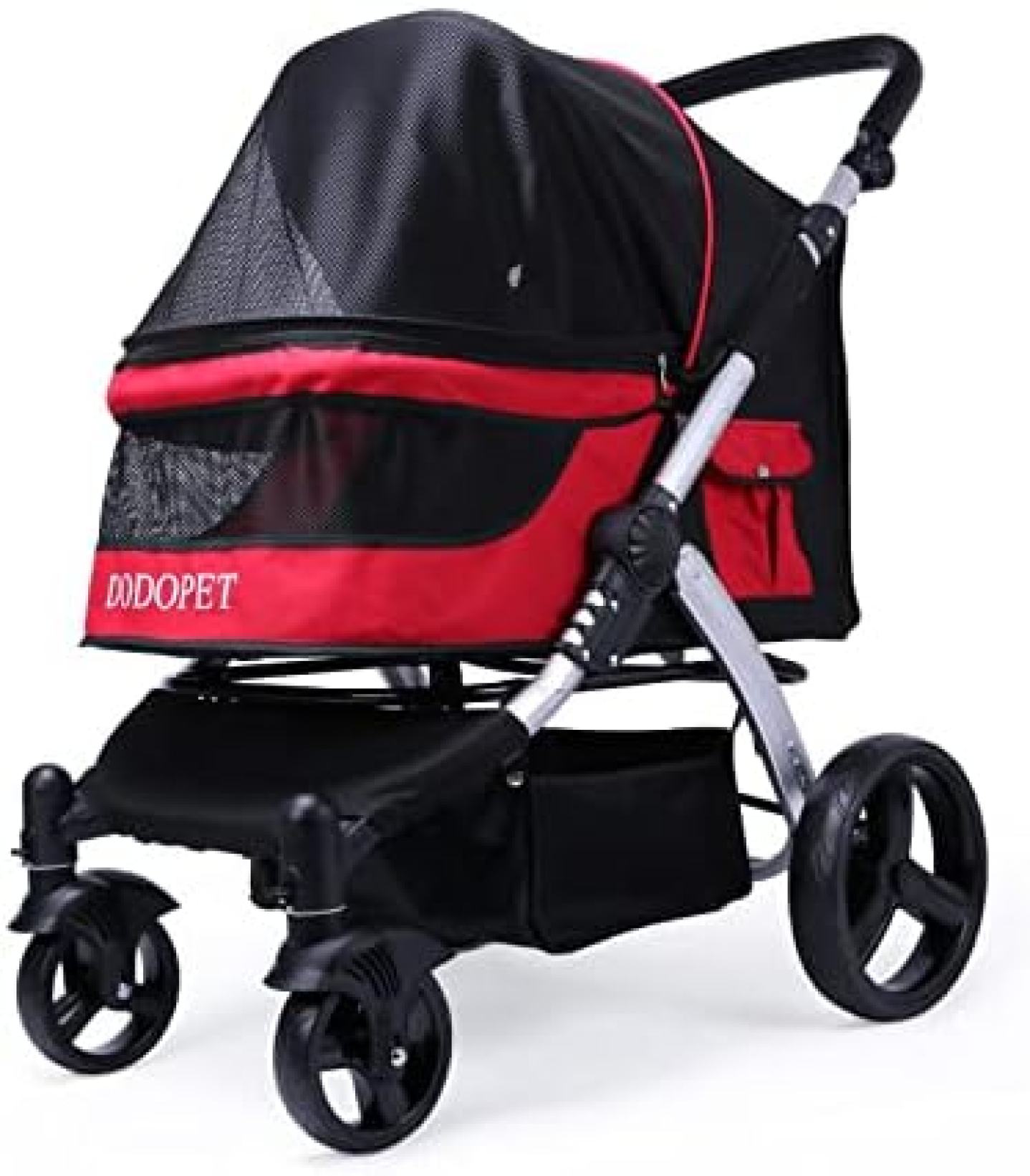 【20%OFFクーポン～】ペットカート 犬 カート ペット用ベビーカー 多機能 多頭用 折りたたみ 4輪大型ペット用バギー 前輪360°後輪ブレーキ付 大型犬お勧め 旅行?防災?病院用