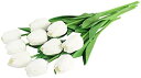 【20%OFFクーポン】花束 10本セット チューリップ 花 誕生日 プレゼント 女性 バレンタイン ギフト 造花 インテリア ブーケ 枯れない花 お祝い 母の...
