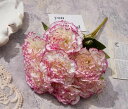 【20%OFFクーポン】造花 カーネーション 2本セット 7頭/本 枯れない花 シルクの造花 本物そっくり おしゃれ 花束 パーティー 写真撮影 お祝い 誕生日...