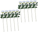 【20%OFFクーポン】10個 人工ローズ 人工ウェディングブーケ 造花の花束 シルクウェディングフラワー フェイクローズブーケ シルクフラワーブーケ リアルなバラのバルク 造花のバラの花束 ブライダルフ