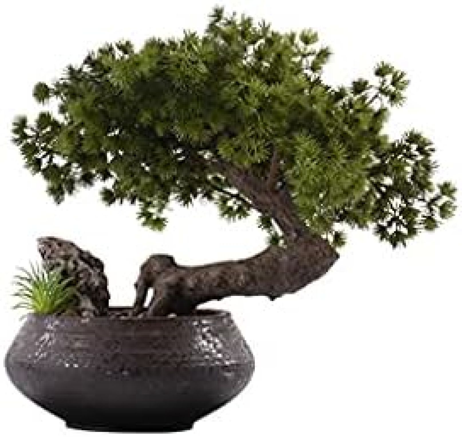 【20%OFFクーポン】人工木 松の木 盆栽オーナメント 禅 フェイクプラント 盆栽ポーチ マイクロランドスケープ 緑の植物 デスクトップ 鉢植え 人工観葉植物