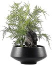 【20%OFFクーポン】人工観葉植物 盆栽シミュレーション 細かい葉 緑の植物 鉢植えの植物の装飾 ポーチ リビングルーム オフィス ティーハウス 盆栽 ソフト...