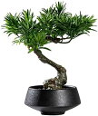【20%OFFクーポン】人工樹木 新中国人工盆栽ツリーシミュレーション歓迎松緑の植物小さな盆栽の装飾品コーヒーテーブル研究ワインキャビネット植物盆栽 人工観葉植...