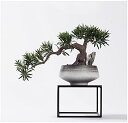 【20%OFFクーポン】人工観葉植物 リビングルームの人工木の装飾セラミック植木鉢家のリビングルームの植木鉢の人工盆栽の木の偽のセラミックの鉢植えの木の装飾 人...