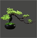 【20%OFFクーポン】人工盆栽人工木8インチ人工盆栽松の木、現実的な偽物の植物鉢植えの人工観葉植物、デスクトップディスプレイ用庭の偽物の植物デスクトップの装飾...