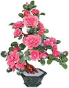 【20%OFFクーポン】人工観葉植物 牡丹フラワーシミュレーション鉢植えの植物の偽の盆栽の木、ホームオフィスの装飾ピンクの花の人工盆栽の木のための屋内工場 人工...