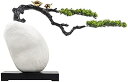 【20%OFFクーポン】人工観葉植物 人工木の装飾シミュレーションシリコーン緑の植物創造的なベースの鳥の装飾品リビングルームとオフィスの装飾 人工盆栽