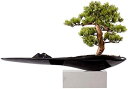 【20%OFFクーポン】人工盆栽 人工盆栽の木のシミュレーション松の木の偽の緑の植物盆栽さまようようこそ屋内ポーチホテルフロントデスクの装飾に適した 人工観葉植...