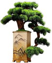 【20%OFFクーポン】室内装飾用の人工観葉植物 22インチ フェイク盆栽 鉢植え 人工盆栽 黄土セラミックポット付き 家庭やオフィスの装飾 テーブル デスク ...