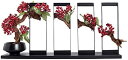 【20%OFFクーポン】室内装飾用の人工観葉植物 人工盆栽の木 モダン レッド シミュレーション フルーツ フラワー アート 盆栽 植物 屋内 リビングルーム ...
