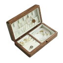 【20%OFFクーポン〜】ジュエリーボックス アクセサリーケース 木製 ジュエリー収納 宝石箱 ミニ 携帯用 おしゃれ コンパクト 持ち運び 小物入れ ピアス ...