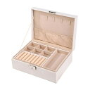 【20%OFFクーポン~】ジュエリーボックス アクセサリーケース ジュエリー収納 宝石箱 大容量 おしゃれ 小物入れ ピアス ネックレス リング 指輪置き 女性用 誕生日 プレゼント用 記念日 誕生日 プレゼント用