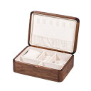 【20%OFFクーポン〜】ジュエリーボックス アクセサリーケース 木製 ジュエリー収納 宝石箱 ミニ 携帯用 おしゃれ コンパクト 持ち運び 小物入れ ピアス ...