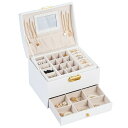 【20%OFFクーポン〜】ジュエリーボックス アクセサリーケース 鏡付き ジュエリー収納 宝石箱 大容量 鍵付き 引き出し おしゃれ 小物入れ ピアス ネックレ...