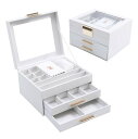 【20%OFFクーポン~】ジュエリーボックス アクセサリーケース ジュエリー収納 大容量 宝石箱 引き出し おしゃれ 小物入れ ピアス リング ネックレス 指輪置き 女性用 女の子