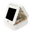 【20%OFFクーポン〜】ジュエリーボックス アクセサリーケース 鏡付き ジュエリー収納 宝石箱 ミニ 携帯用 おしゃれ コンパクト 持ち運び 小物入れ ピアス ネックレス リング 指輪置き 女性用 女の子(4)