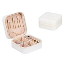 【20%OFFクーポン〜】ジュエリーボックス アクセサリーケース ジュエリー収納 宝石箱 ミニ おしゃれ 携帯用 コンパクト 持ち運び 小物入れ ピアス ネックレス リング 指輪置き 女の子 女性用 記念日 プレゼント用(4)