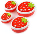 【20%OFFクーポン】4個 再利用可能な弁当箱 食品収納ボックス 蓋付き イチゴ型 ミニ弁当箱 職場 学校 ピクニック キャンプ 食事準備容器用