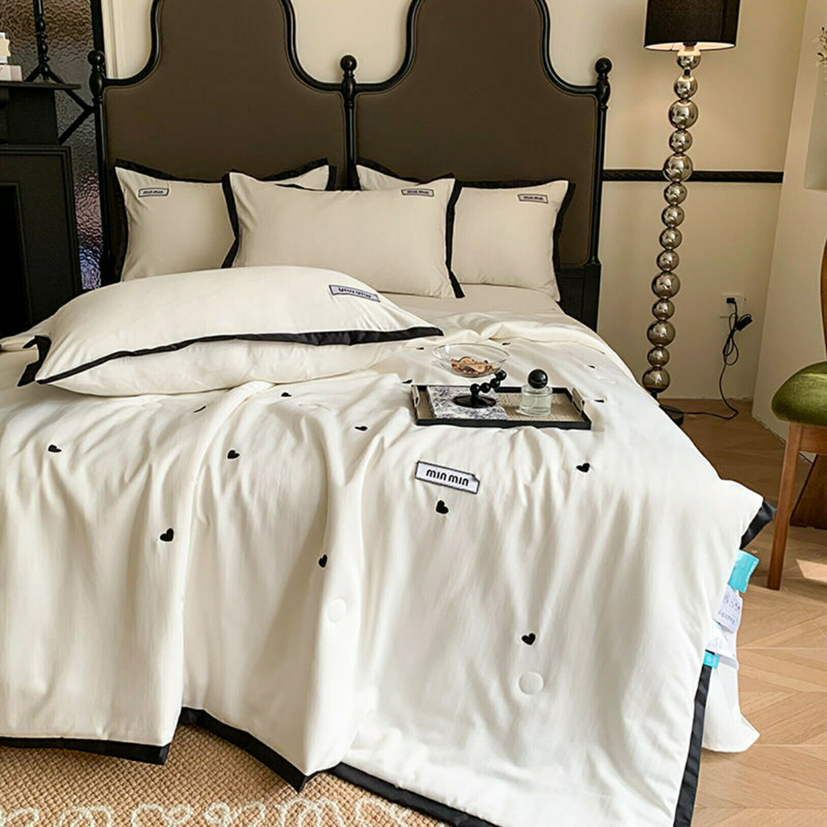 【20%OFFクーポン〜】夏掛け布団 冷感掛け布団カバ一 光沢感 春夏秋 フリル付き カバーセット 小紋 柔..