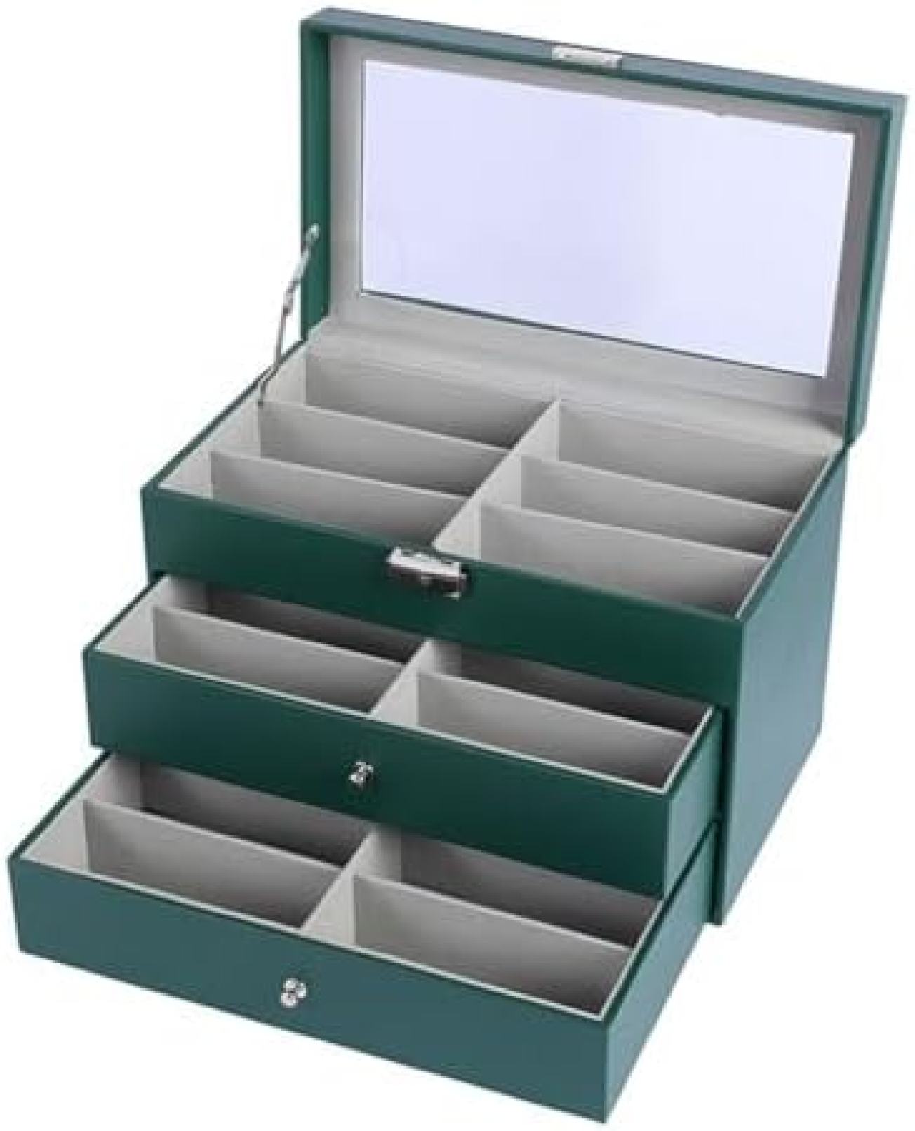 【20%OFFクーポン〜】眼鏡収納ケース サングラス収納ボックス コレクションケース 引き出し ディスプレ..