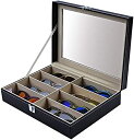 【20%OFFクーポン〜】眼鏡ケース 眼鏡ストレージラックホルダーコンテナジュエリー時計メガネ展示ケース眼鏡オーガナイザーソートボックスサングラス眼鏡収納ケース...