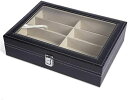 【20%OFFクーポン〜】メガネ サングラス 収納ケース ボックス puレザーサングラス収納ボックスディスプレイボックスメガネボックス 眼鏡 ボックス 33.8x25.5x7cm(4)