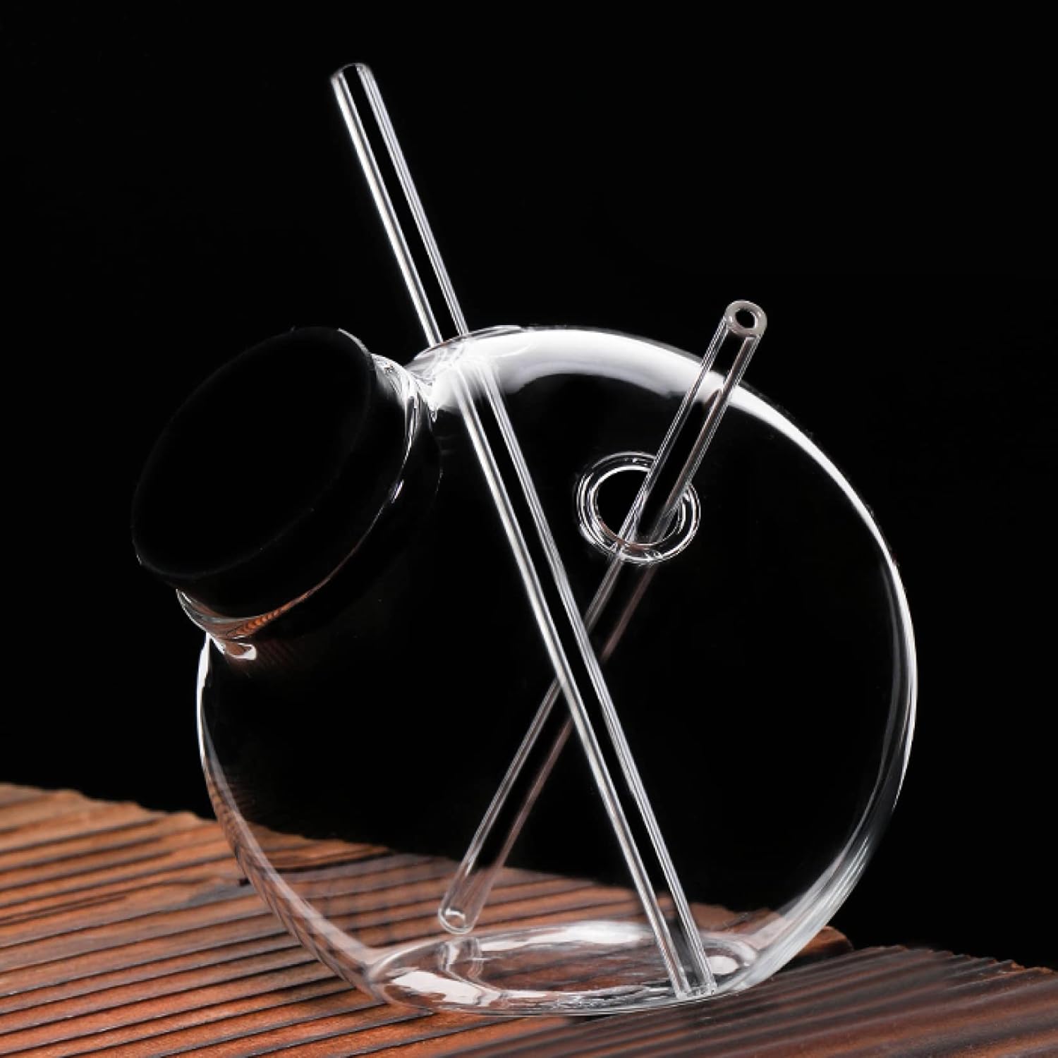 【20%OFFクーポン〜】260ml 丸いボール コーヒー ビールジョッキ クリスタルガラス ワイングラス ウイ..