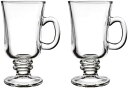 【20%OFFクーポン〜】アイリッシュガラスコーヒーカップ 取っ手付き ジョッキ ハイボールグラス カフェラテグラス タンブラー ハンドル付き 透明ガラスカップ...