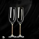 【20%OFFクーポン〜】シャンパングラスクリスタルダイヤモンド230ml2個セットワイングラスフルートグラスシャンパーニュ/ロゼワイン スパークリング おしゃ...