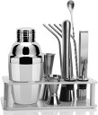 【20%OFFクーポン〜】カクテルシェーカー 11点セット 350ml 業務用 カクテル バーテンダー セット カクテルセットバーテンダー 最高ツール ステンレ...