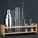 【20%OFFクーポン~】カクテルシェーカーセット ステンレス製 14点セット 550ml シェーカー 練習 バーテンダー ワイン 酒 バー用 ホーム キット カクテル 業務用 自家製 バーテンダー 最高ツール ギフト カクテ