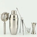 【20%OFFクーポン〜】カクテルシェーカーセット ステンレス製 6点セット 550ml 練習 バーテンダー ワイン 酒 バー用 ホーム キット カクテル 業務...