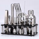 【20%OFFクーポン〜】カクテルシェーカー 20点セット 350ml 業務用 カクテル バーテンダー セット カクテルセットバーテンダー 最高ツール ステンレ...