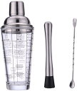 【20%OFFクーポン〜】カクテルシェーカー 3点セット 400ml 業務用 初心者 カクテル バーテンダー セット カクテルセットバーテンダー 最高ツール ス...