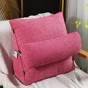 【20%OFFクーポン】クッション 三角 20*50*60cm 腰 背もたれ 三角クッション 筒型枕付き おしゃれ 60*50*20cm 三角枕 クッション背も...