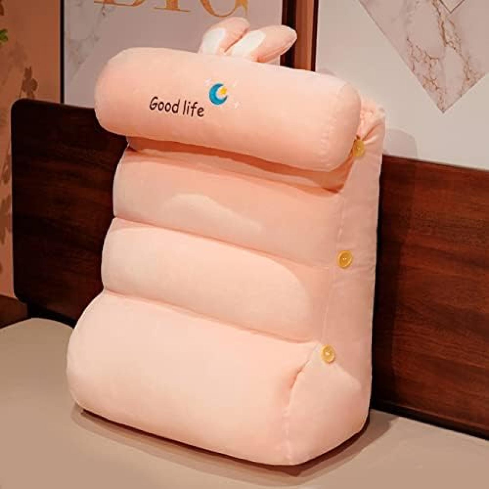 【20%OFFクーポン】背もたれ ウェッジ 60*50*30cm の読書 枕 ウェッジ枕 ヘッドボード テレビピロー クッション 座布団 腰枕 うつぶせ寝クッシ...