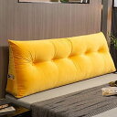 【20%OFFクーポン】ベッドウエッジ枕 背もたれ 疲労を防ぐ 体圧分散 高反発 厚め 耐摩耗性 腰痛対策 三角クッション 取り出し 洗える 抗菌防臭 オールシーズン 側面ポケット付き ソファー 寝室 イエロー ウェッジ枕