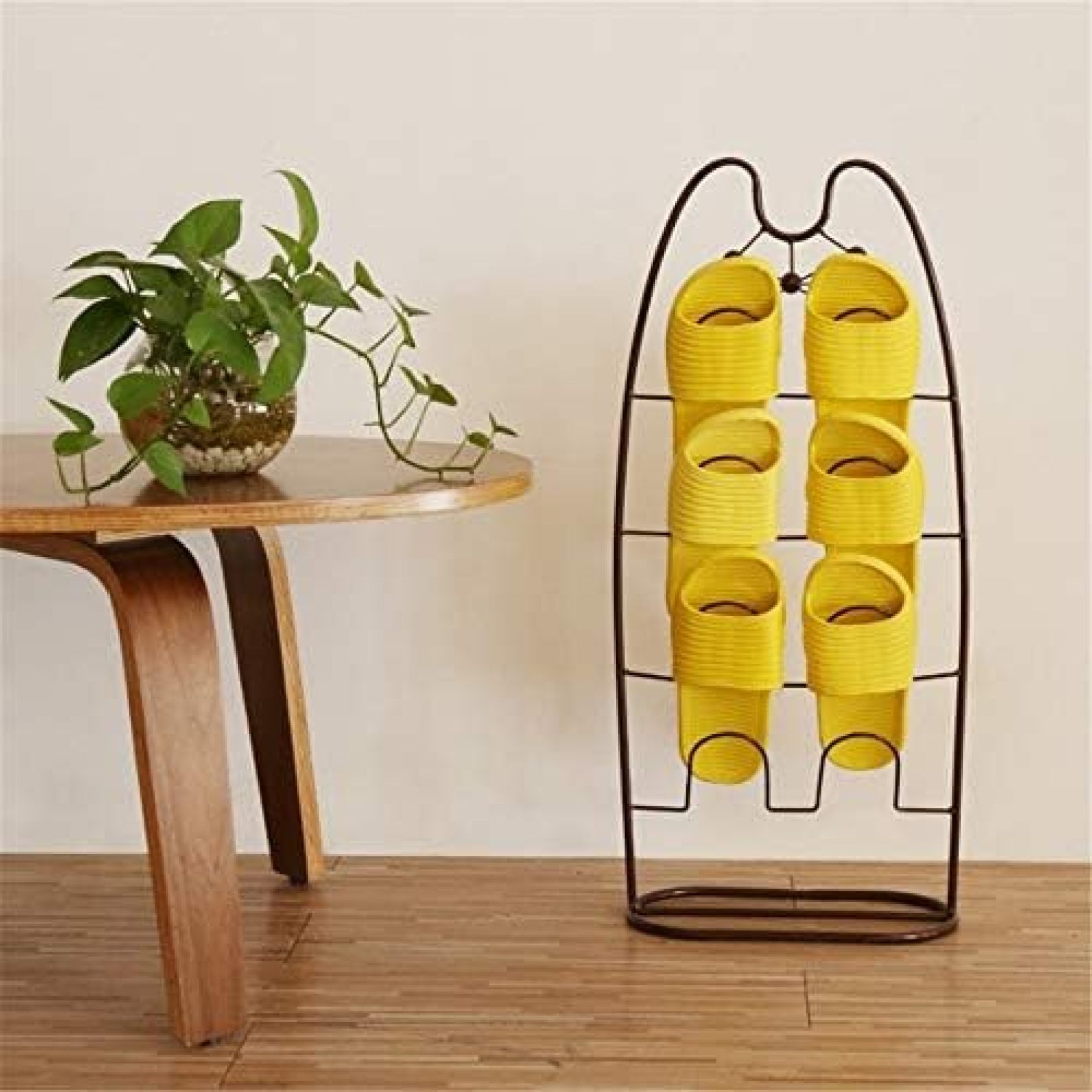 【20%OFFクーポン〜】シューズラック メタルフックハンガースリッパオーガナイザー立ち猫デザインドア..