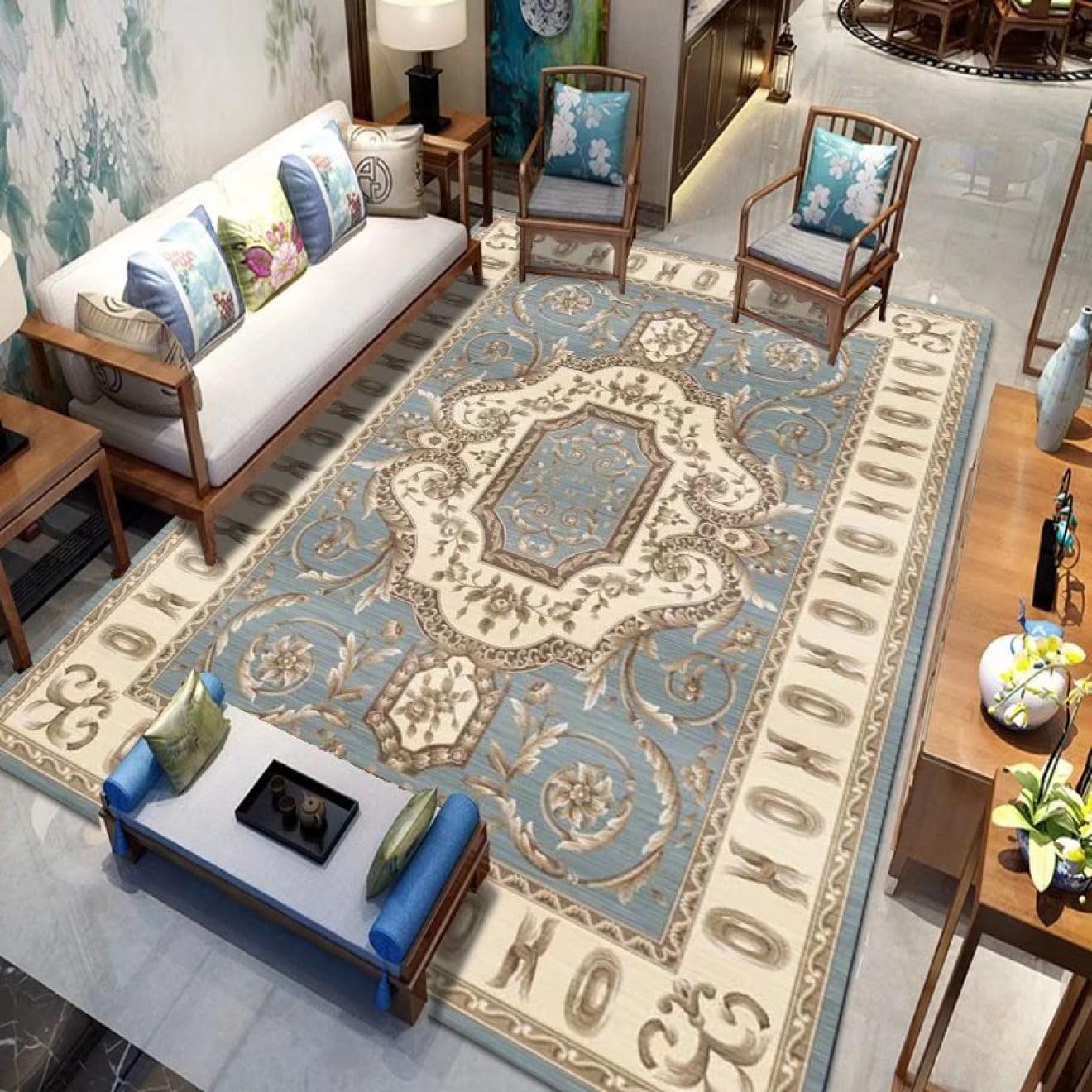 【20%OFFクーポン】モロッコ風 ラグマット 民族風 カーペット おしゃれ ボヘミアン風 ラグカーペット ..