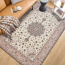 【20%OFFクーポン】カーペット ラグマット デザイン06 40x60cm おしゃれ 洗える モロッコ風 エスニック ラグ 抗菌 床暖対応 防ダニ モダン ホットカーペット対応 幾何柄 マット リビング 室内 クラシック